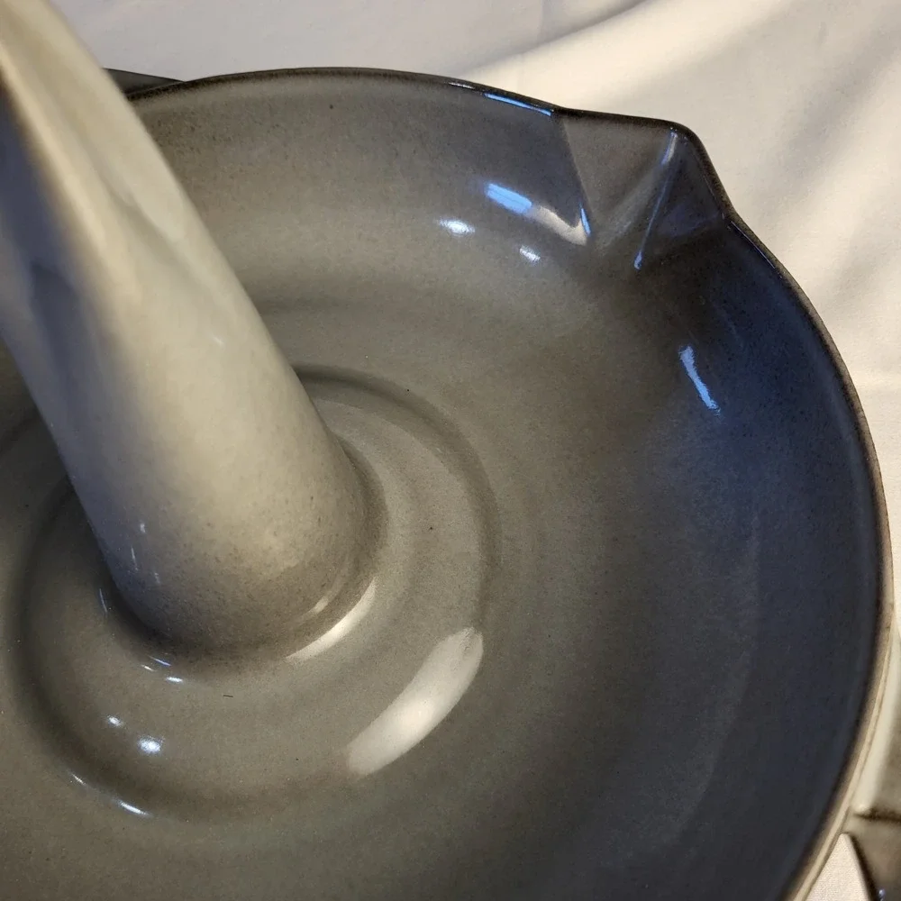 Staub Enameled Cast Iron Vertical Chicken Roaster - Graphite Grey Made In France